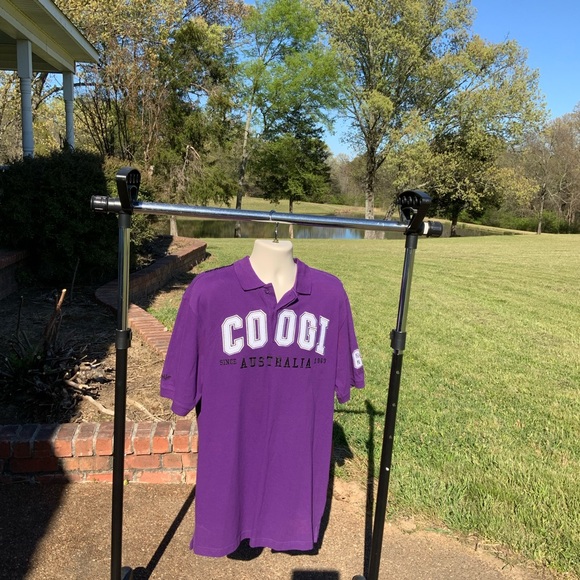 Vintage COOGI Australia Rugby Polo Shirt #69  Sz XL TRENDING POP OF PURPLE COLOR - Picture 5 of 12